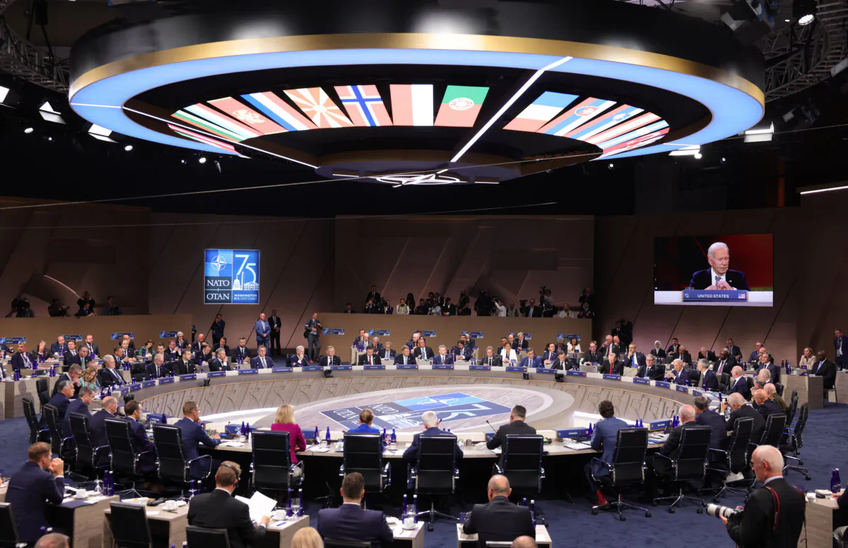 World leaders attend the NATO Summit in Washington on July 10, 2024. (Kevin Dietsch/Getty Images)