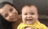 Baby Laughs Adorably When Mom Whispers In His Ears