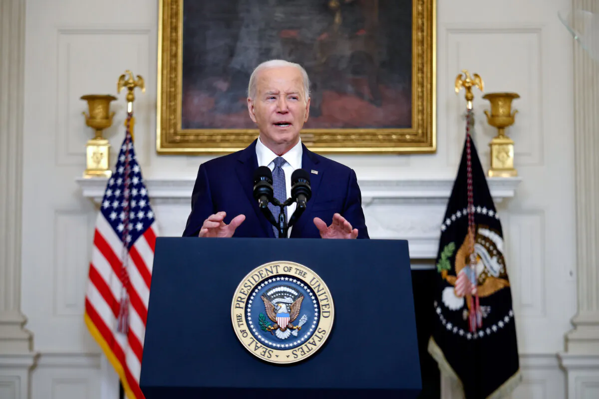 President Joe Biden delivers remarks on the Middle East at the White House on May 31, 2024. (Chip Somodevilla/Getty Images)