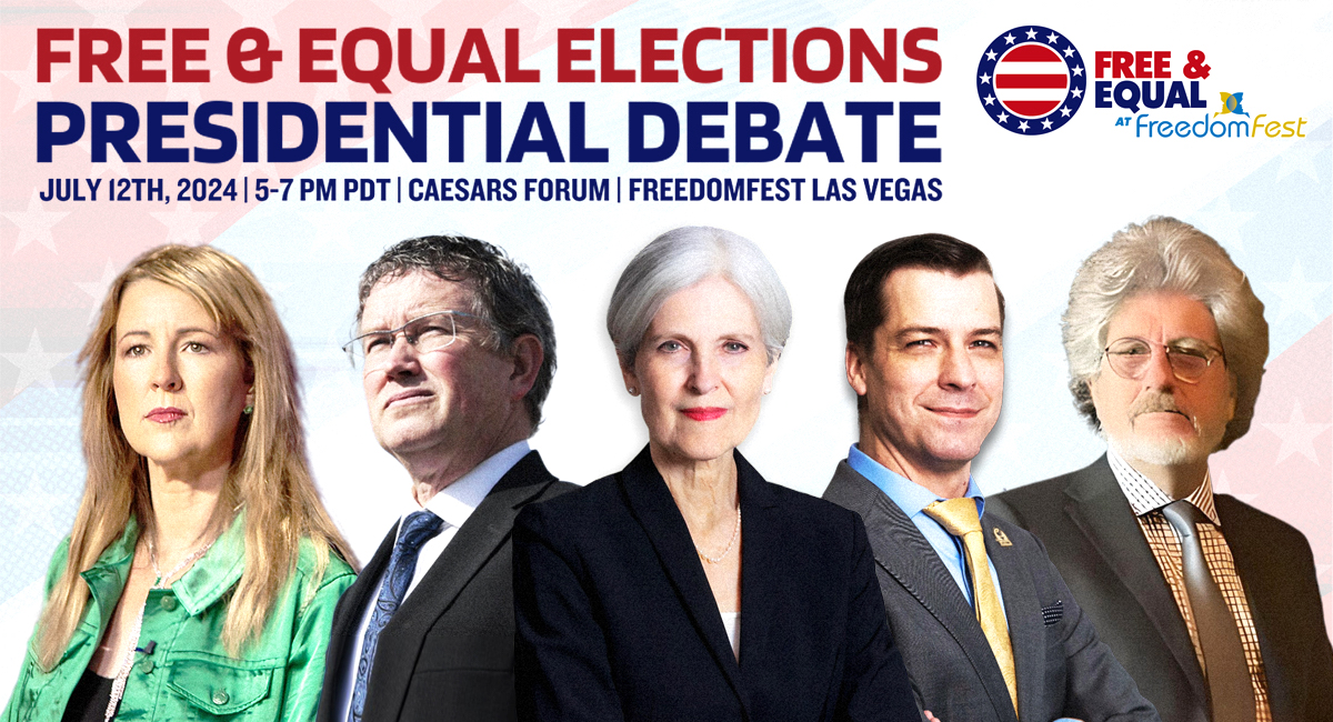 LIVE 8 PM ET Free & Equal Presidential Debate at FreedomFest 2024