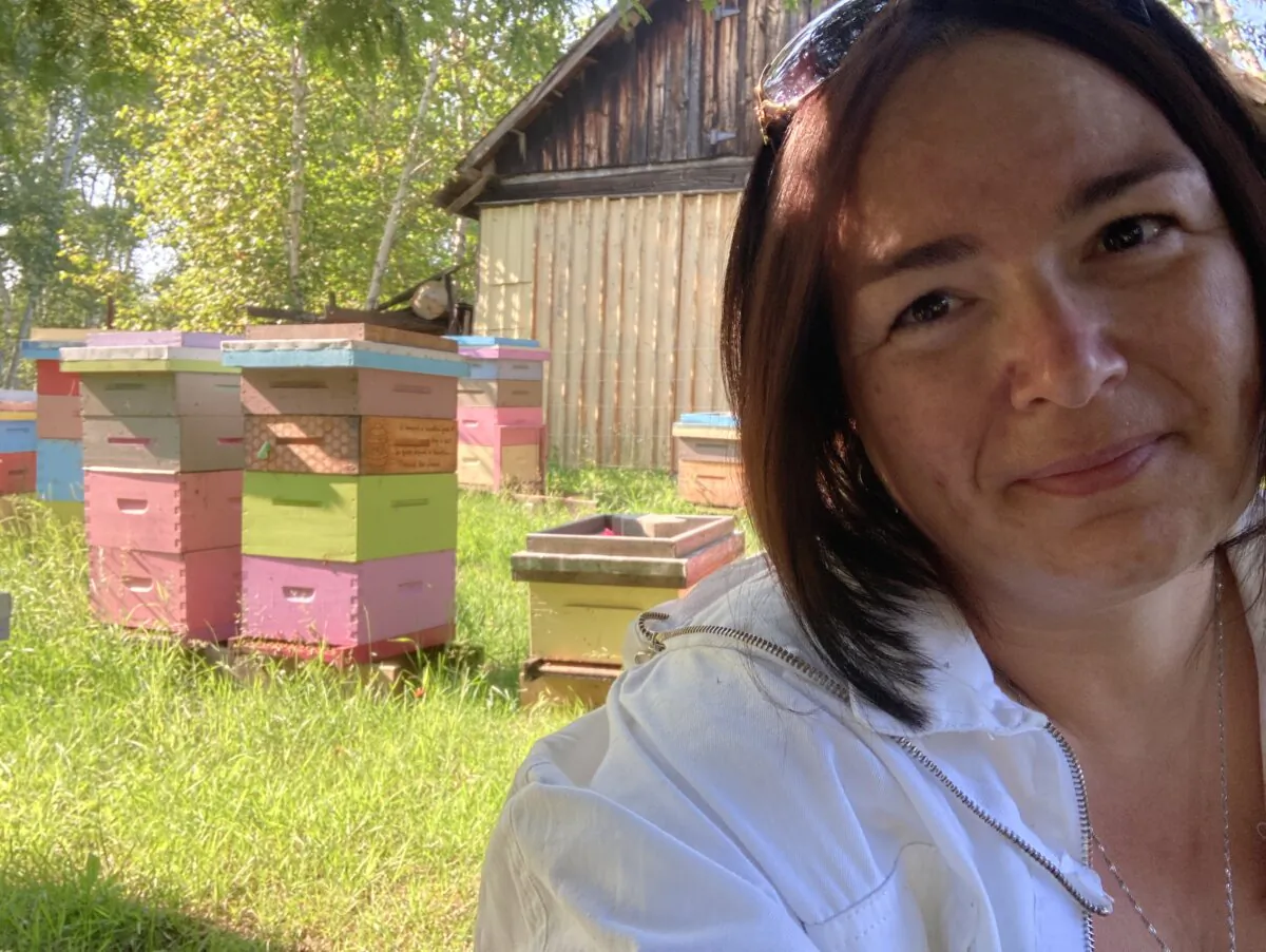 Dawn Lalonde of Mikkola Family Farm & Apiary in Lively, Ont., has been beekeeping on the same property for seven years. She experienced severe losses at her apiary this summer. (Photo courtesy of Dawn Lalonde)