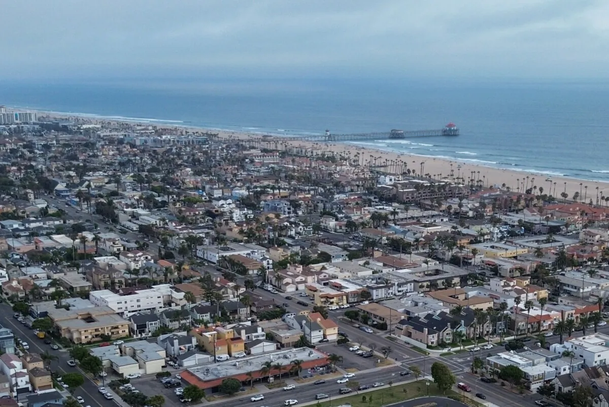 Homes in Huntington Beach, Calif., on July 12, 2024. (John Fredricks/The Epoch Times)