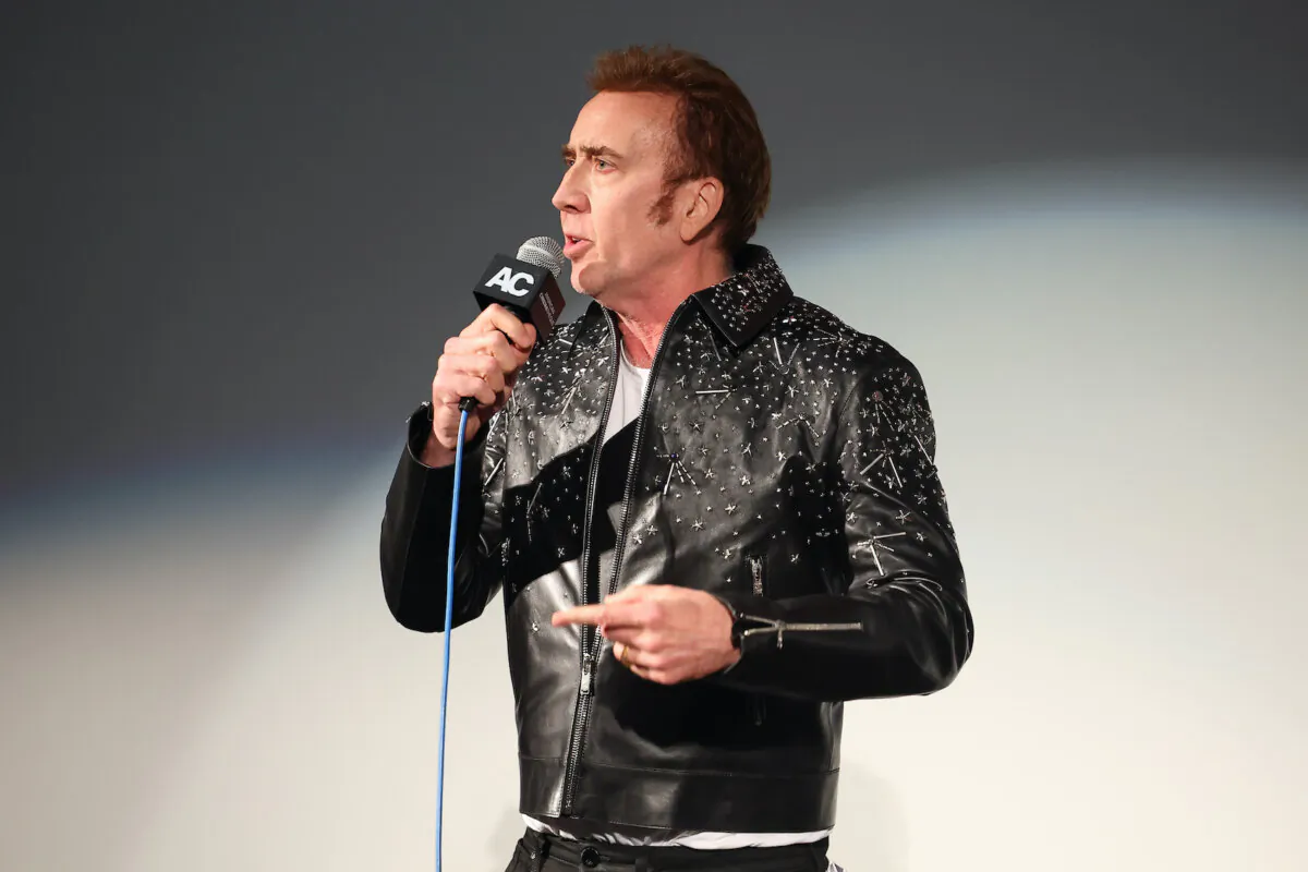Nicolas Cage at Aero Theatre in Santa Monica, Calif., on May 31, 2024. (Leon Bennett/Getty Images for NEON)