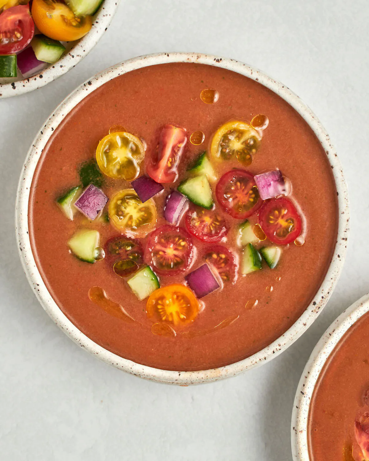 A refreshingly cool gazpacho for a hot summer day. (Courtesy of Jennifer Segal)