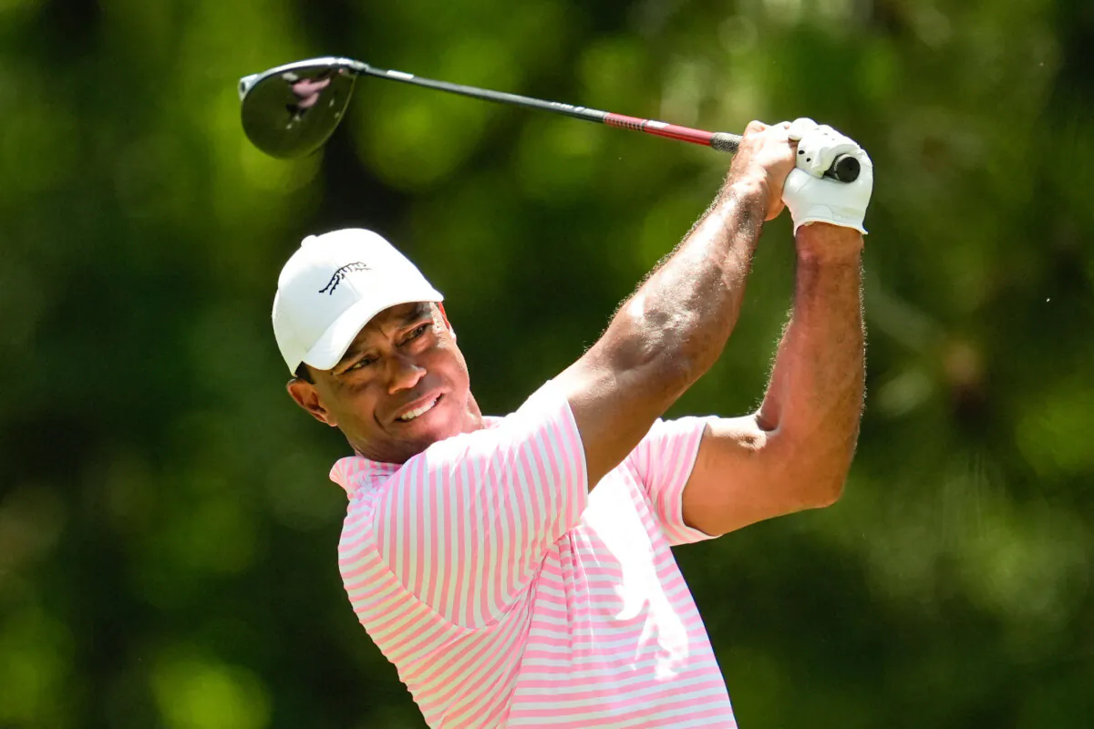 Tiger Woods watches his tee shot on the fifth hole during the first round of the U.S. Open golf tournament in Pinehurst, N.C., on June 13, 2024. (George Walker IV/AP Photo)
Todd Karpovich
