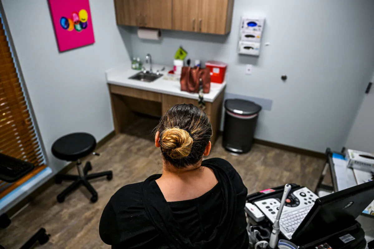 Jasmine, 23, waits to recieve an abortion at a Planned Parenthood Abortion Clinic in West Palm Beach, Florida, on July 14, 2022. (Chandan Khanna/AFP via Getty Images)