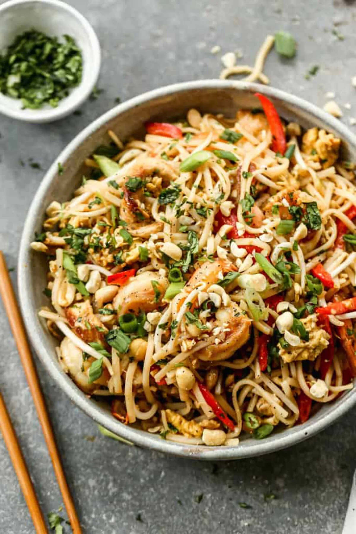 This pad thai is packed with flavor and can be made in under 30 minutes. Courtesy of Lauren Allen)