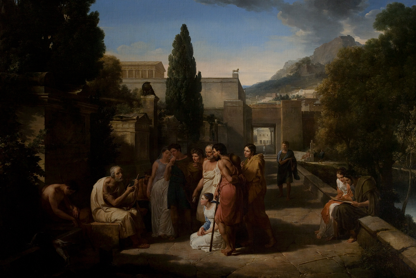 Homer Singing His Iliad at the Gates of Athens,