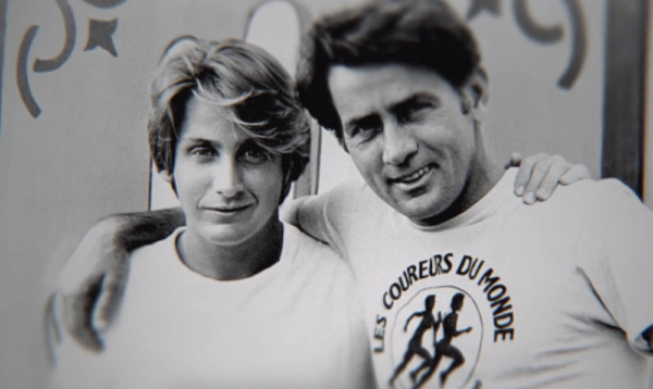 father and son in white t-shirts in BRATS