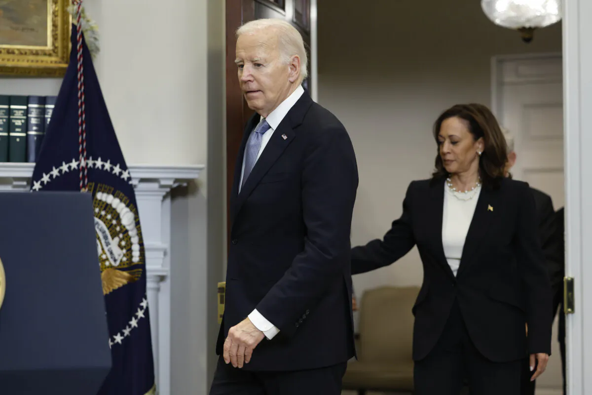 WASHINGTON, DC - JULY 14: U.S. President Joe Biden arrives to deliver remarks on the assassination attempt on Republican presidential candidate former President Donald Trump, at the White House on July 14, 2024 in Washington, DC. A shooter opened fire injuring former President Trump, killing one audience member and injuring others during a campaign event in Butler, Pennsylvania on July 13. Biden was joined by Vice President Kamala Harris. (Photo by Kevin Dietsch/Getty Images)