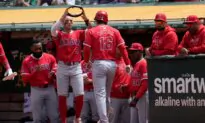 Late Comeback Gives Angels Victory in Final Scheduled Game in Oakland