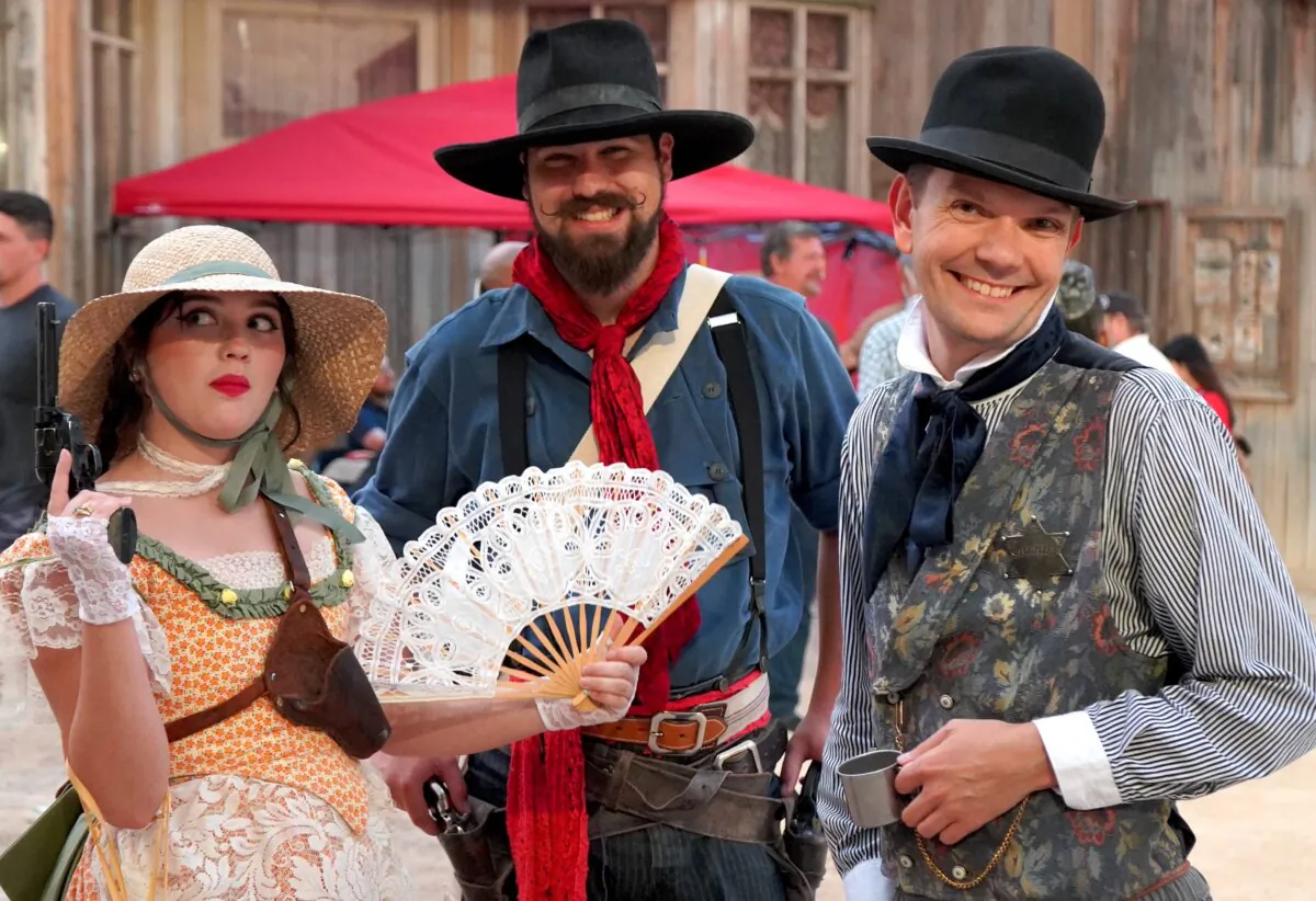 Some of the cast at Old Tucson. (Natalie Eleftheriadis)