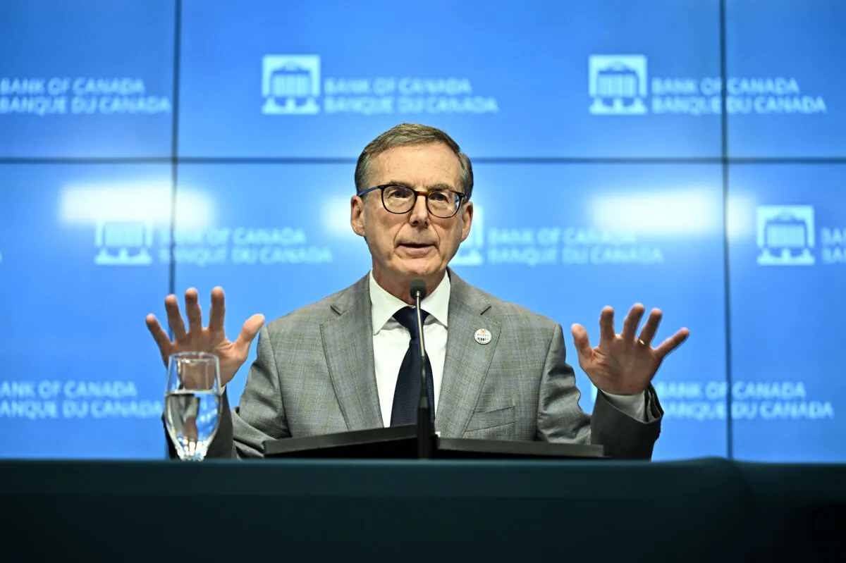 Governor of the Bank of Canada Tiff Macklem speaks during a news conference on the Bank of Canada's rate announcement in Ottawa on June 5, 2024. (The Canadian Press/Justin Tang)