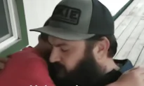 Little Boy Listening to the Song ‘My Boy’ With His Dad