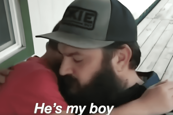 Little Boy Listening to the Song ‘My Boy’ With His Dad