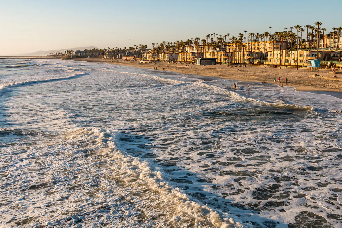 The city of Oceanside, Calif., is shown from near the shoreline. The Mission Pacific Beach Resort, which made its debut in Oceanside three years ago, has been named the No. 1 resort in the continental U.S. by Travel and Leisure's readers. (Dreamstime/TNS)
