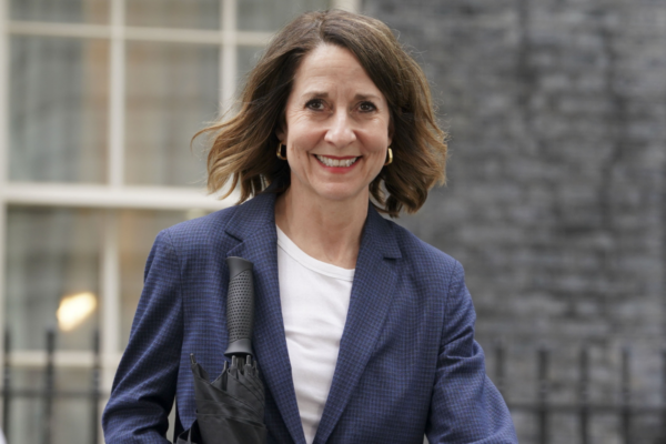 Liz Kendall leaving 10 Downing Street after being appointed Work and Pensions Secretary, in London, England, on July 5, 2024. (Lucy North/PA Wire)