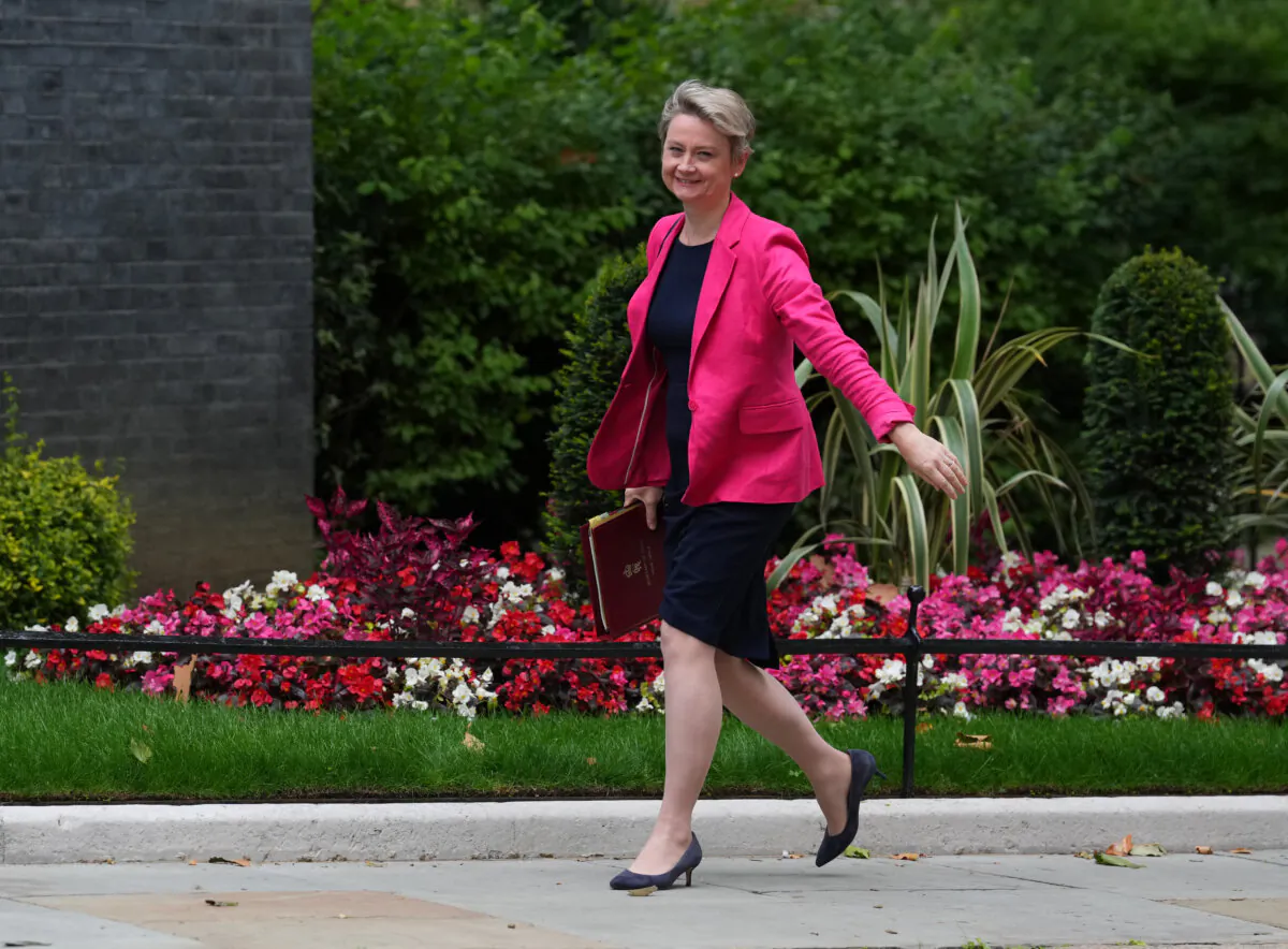 Home Secretary Yvette Cooper arrives in Downing Street, London, for a Cabinet meeting on July 23, 2024. (Maja Smiejkowska/PA Wire)