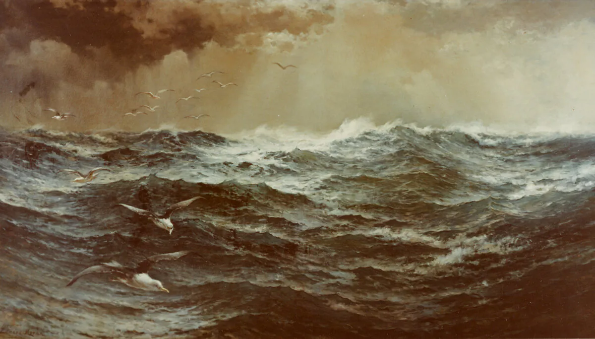 "The Ocean: Highway of All Nations," circa 1892, by Edward Moran. Oil on canvas. U.S. Naval Academy Museum Collection. (Public Domain)