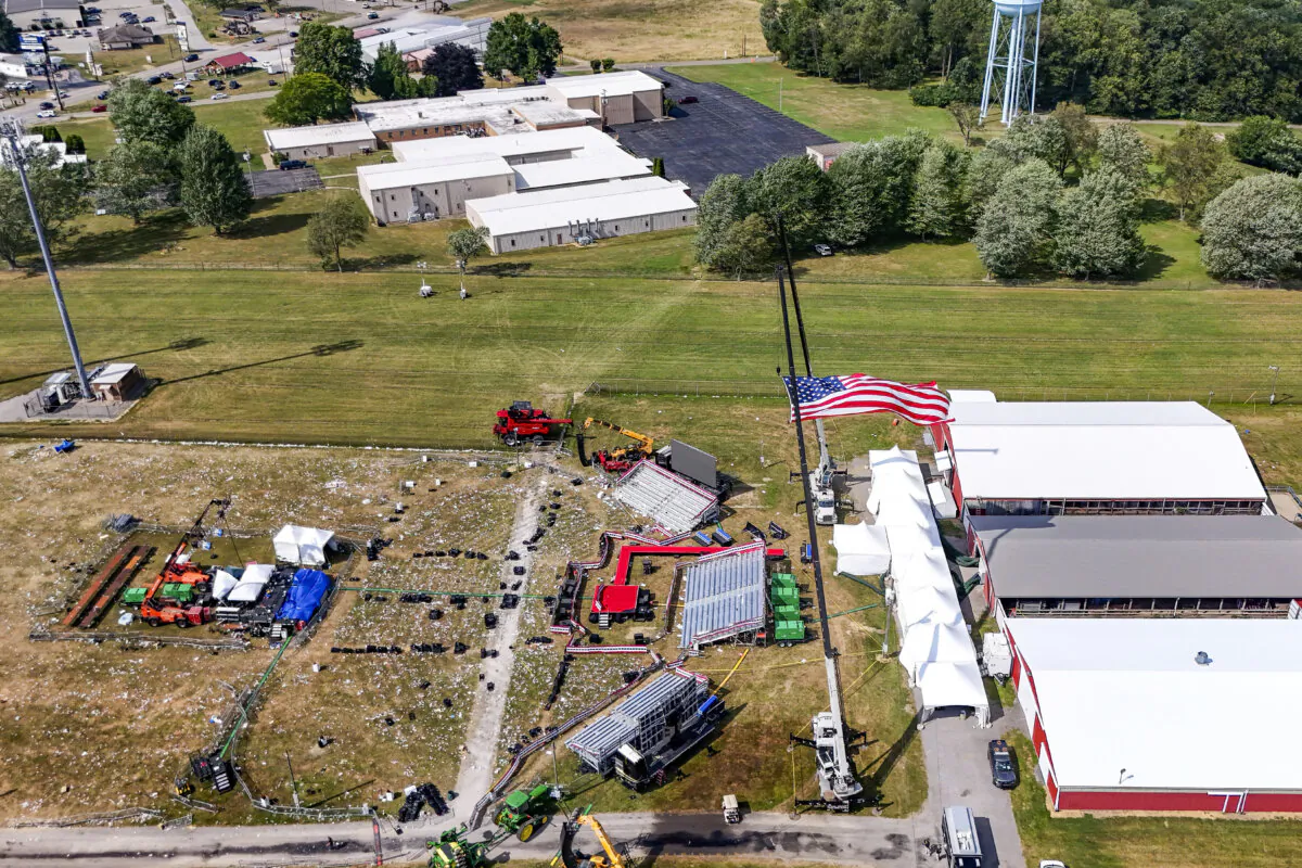 Butler Farm Show, site of the July 13, 2024, assassination attempt at the Trump campaign rally, in Butler, Pa., on July 15, 2024. (Gene J. Puskar/AP Photo)