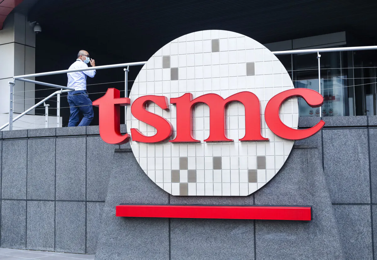 The Taiwan Semiconductor Manufacturing Company Ltd. (TSMC) headquarters in Hsinchu, Taiwan, on Oct. 20, 2021. (AP Photo/Chiang Ying-ying, File)
