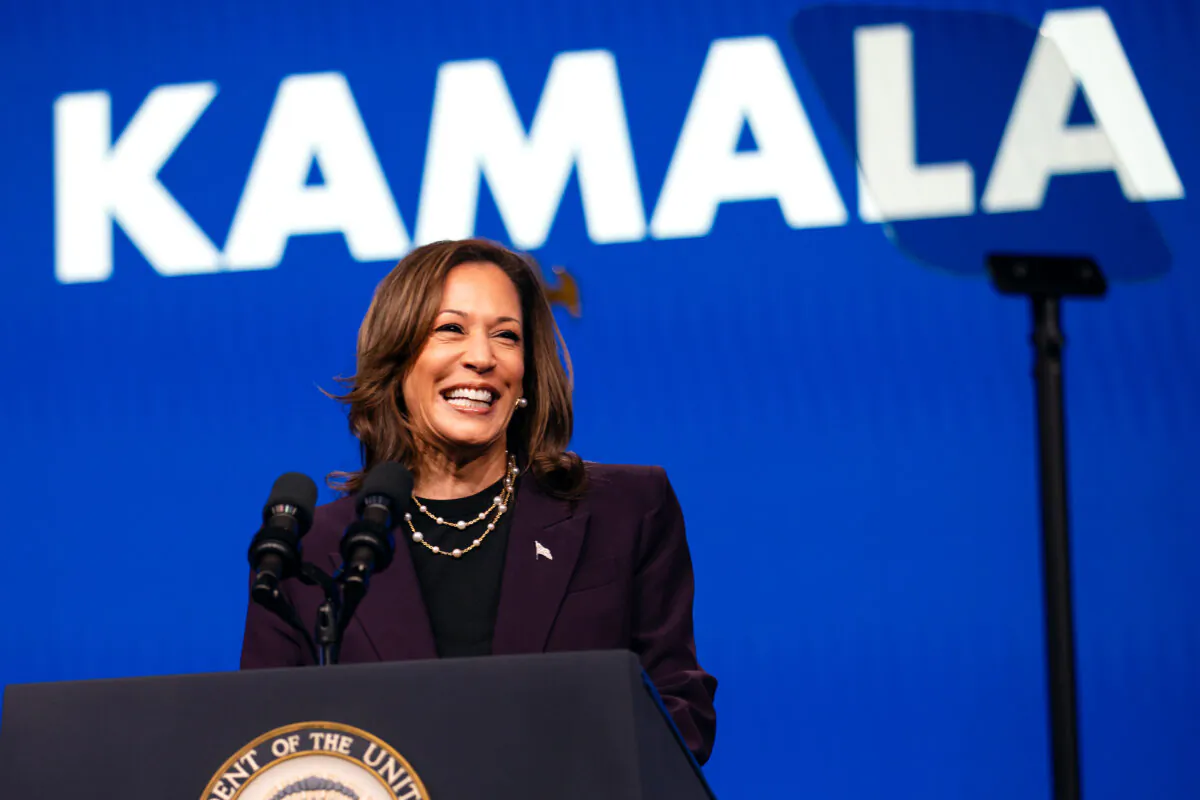 Vice President Kamala Harris speaks at the American Federation of Teachers' 88th National Convention in Houston, Texas, on July 25, 2024. (Montinique Monroe/Getty Images)