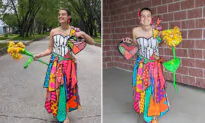 Teen Creates Vibrant, Colorful, and Fun Prom Dress From 13 Rolls of Duct Tape, Wins $15,000 Scholarship