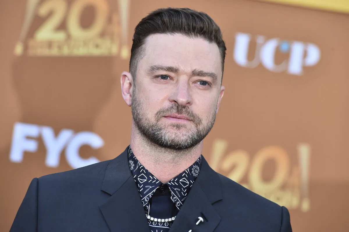 Justin Timberlake arrives at the Los Angeles premiere of "Candy," on May 9, 2022, at El Capitan Theatre. Pop star Timberlake’s lawyer said July 26, 2024, that the singer wasn’t intoxicated as he seeks to get his drunken driving charge in New York’s Hamptons dismissed, citing errors in documents submitted by police. (Jordan Strauss/Invision/AP, File)