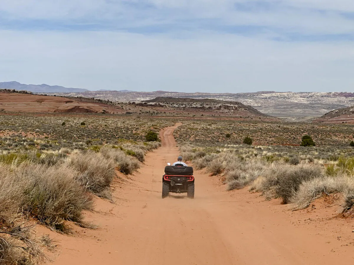 Mike Tisdale is 79 this year. He recently went on an ATV (all-terrain vehicle) adventure in Utah. (Courtesy of Mike Tisdale)