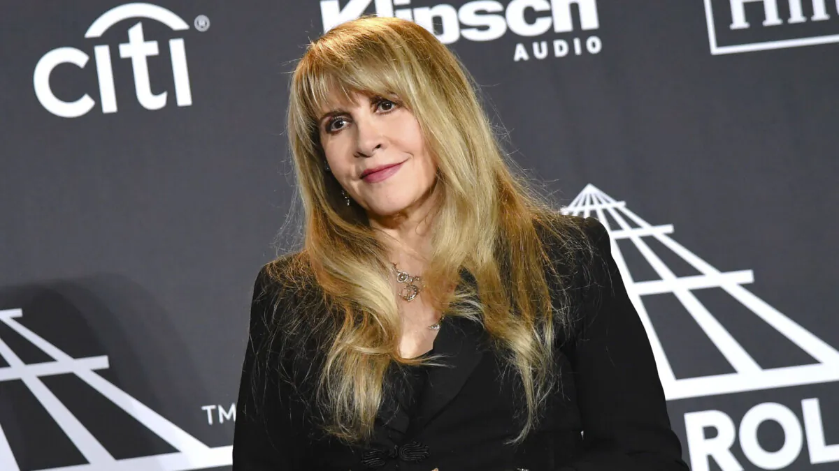 Stevie Nicks poses in the press room during the 2019 Rock & Roll Hall Of Fame Induction Ceremony at Barclays Center in New York City on March 29, 2019. (Angela Weiss/AFP via Getty Images)