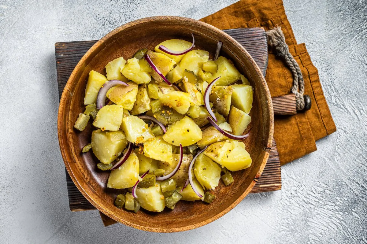 Potato salad, a staple of backyard barbecues and lakeside picnics, is one of the easiest to make. (Mironov Vladimir/Shutterstock)