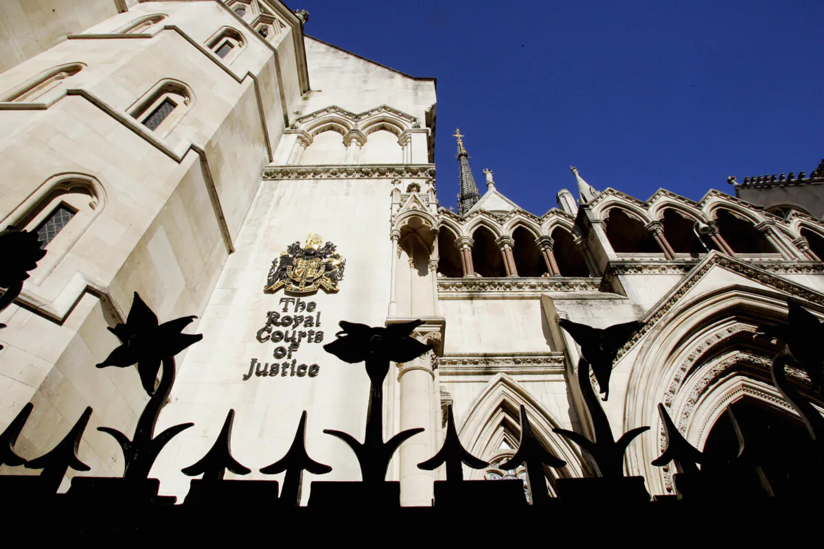 The Royal Courts of Justice in London in a file photo. (Odd Andersen/AFP via Getty Images)