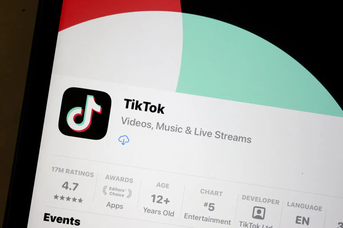 The TikTok app is displayed on an iPhone screen in Miami, Fla., on April 24, 2024. (Joe Raedle/Getty Images)