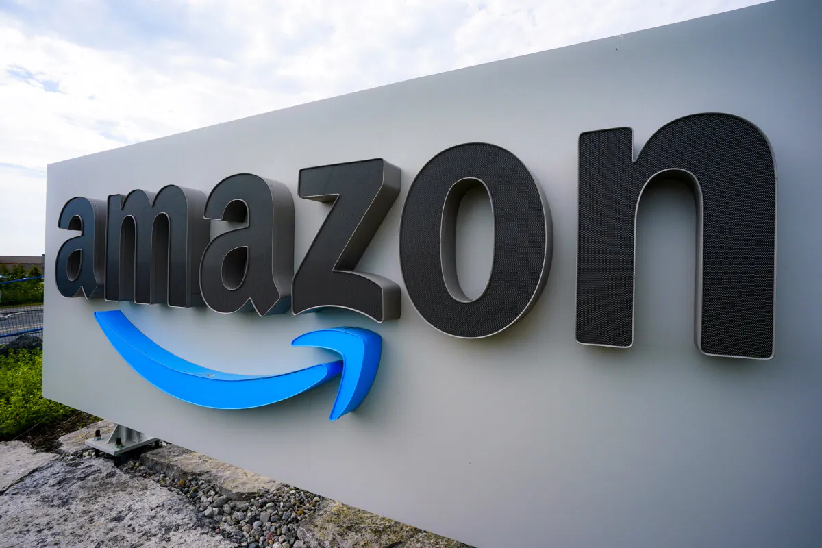 Amazon signage in Ottawa on July 11, 2022. (The Canadian Press/Sean Kilpatrick)