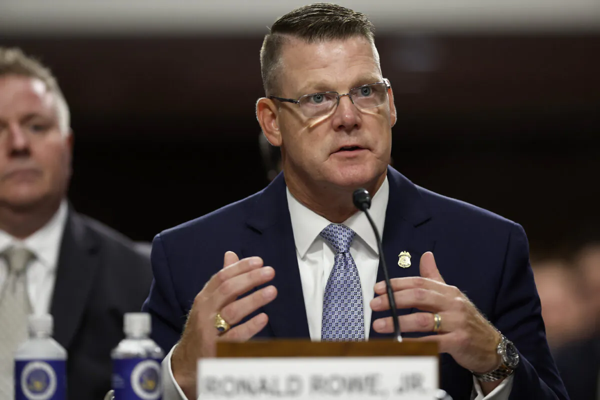 Acting Secret Service Director Ronald Rowe Jr. testifies before a joint hearing of the Senate Judiciary and Homeland Security and Government Affairs committees in the Dirksen Senate Office Building on Capitol Hill in Washington on July 30, 2024. (Chip Somodevilla/Getty Images)