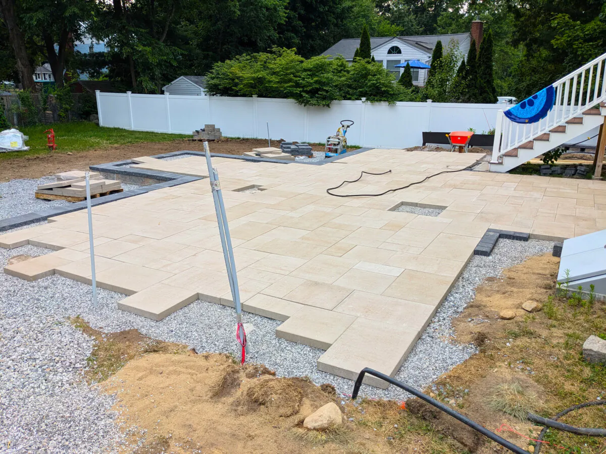 See the electrical conduits poking up from the ground in this patio installation? What happens weeks from now when they’re discovered to be not exactly right? (Tim Carter/Tribune Content Agency)