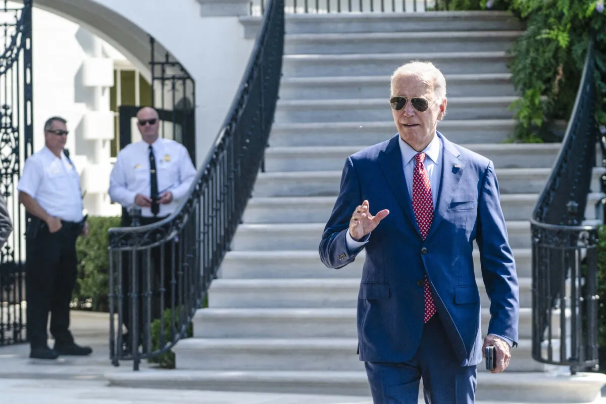 President Joe Biden outside the White House in Washington on Aug. 2, 2024. (Roberto Schmidt/AFP via Getty Images)