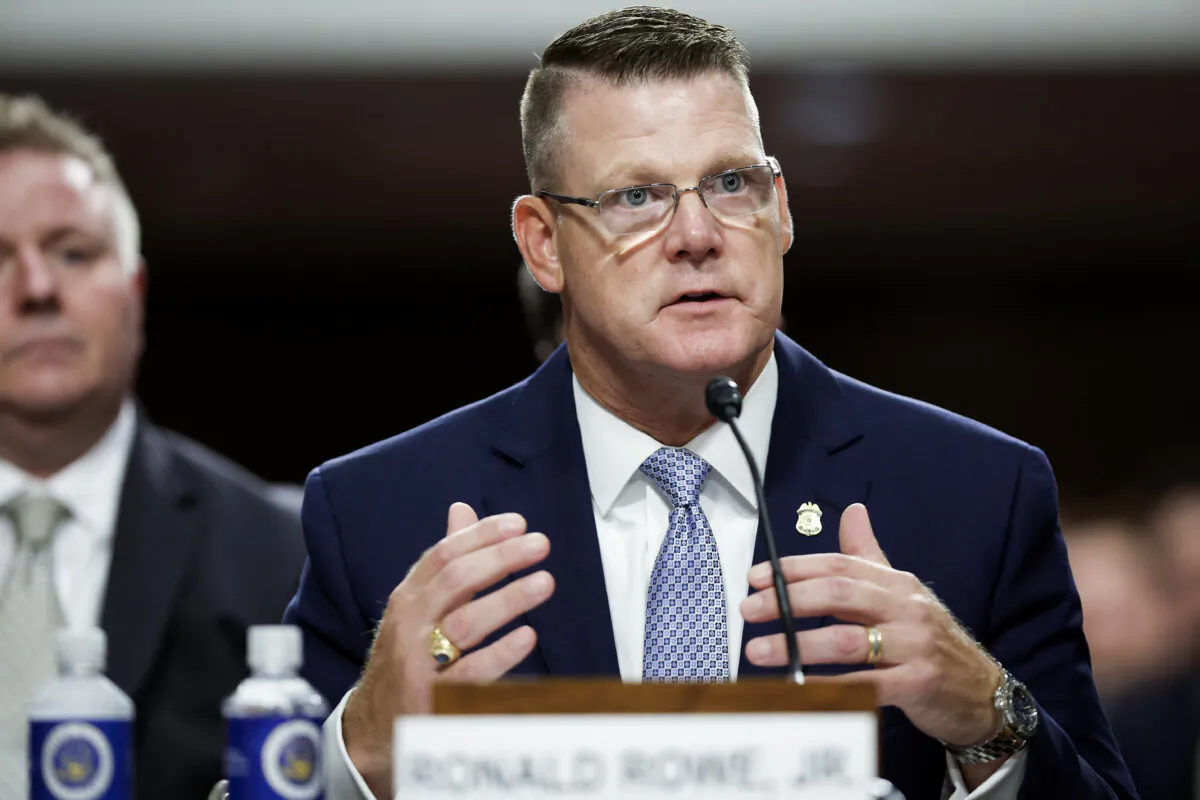 Acting Secret Service Director Ronald Rowe Jr. testifies before a joint hearing of the Senate Judiciary and Homeland Security and Government Affairs committees in the Dirksen Senate Office Building on Capitol Hill in Washington on July 30, 2024. (Chip Somodevilla/Getty Images)