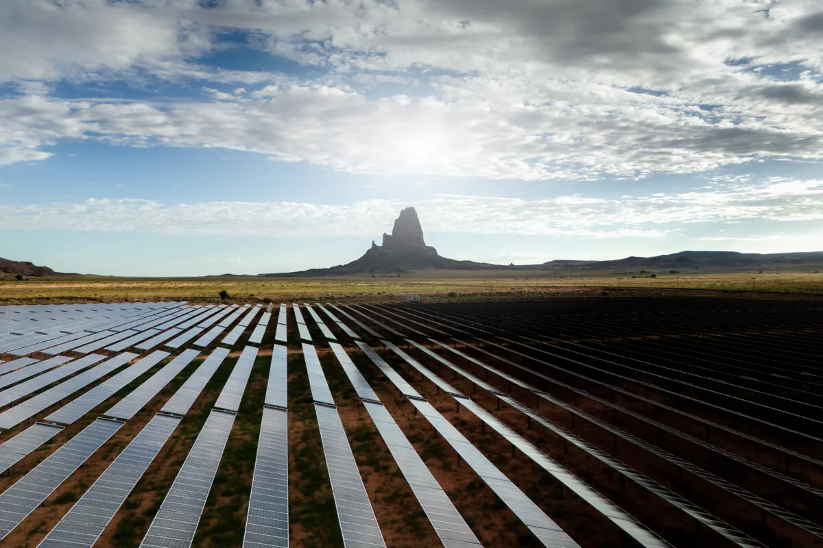 A solar farm in Arizona, in a file photo. (Brandon Bell/Getty Images)