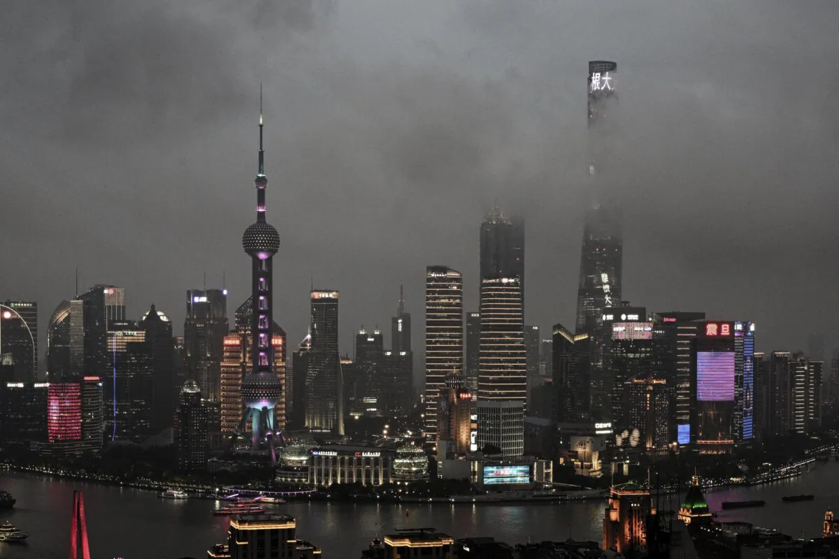 The Lujiazui financial district in Shanghai on June 5, 2024. (Hector Retamal/AFP via Getty Images)