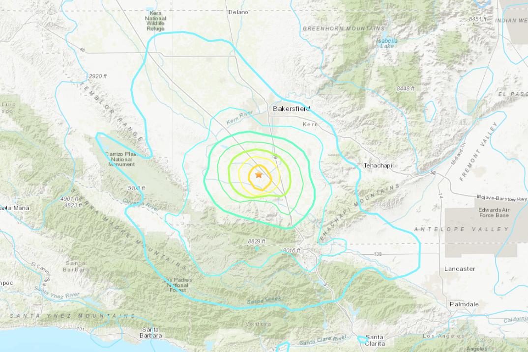 Earthquake in Los Angeles