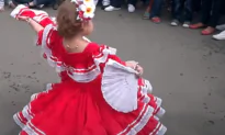 Adorable Little Duo Traditional Dancing in Nicaragua
