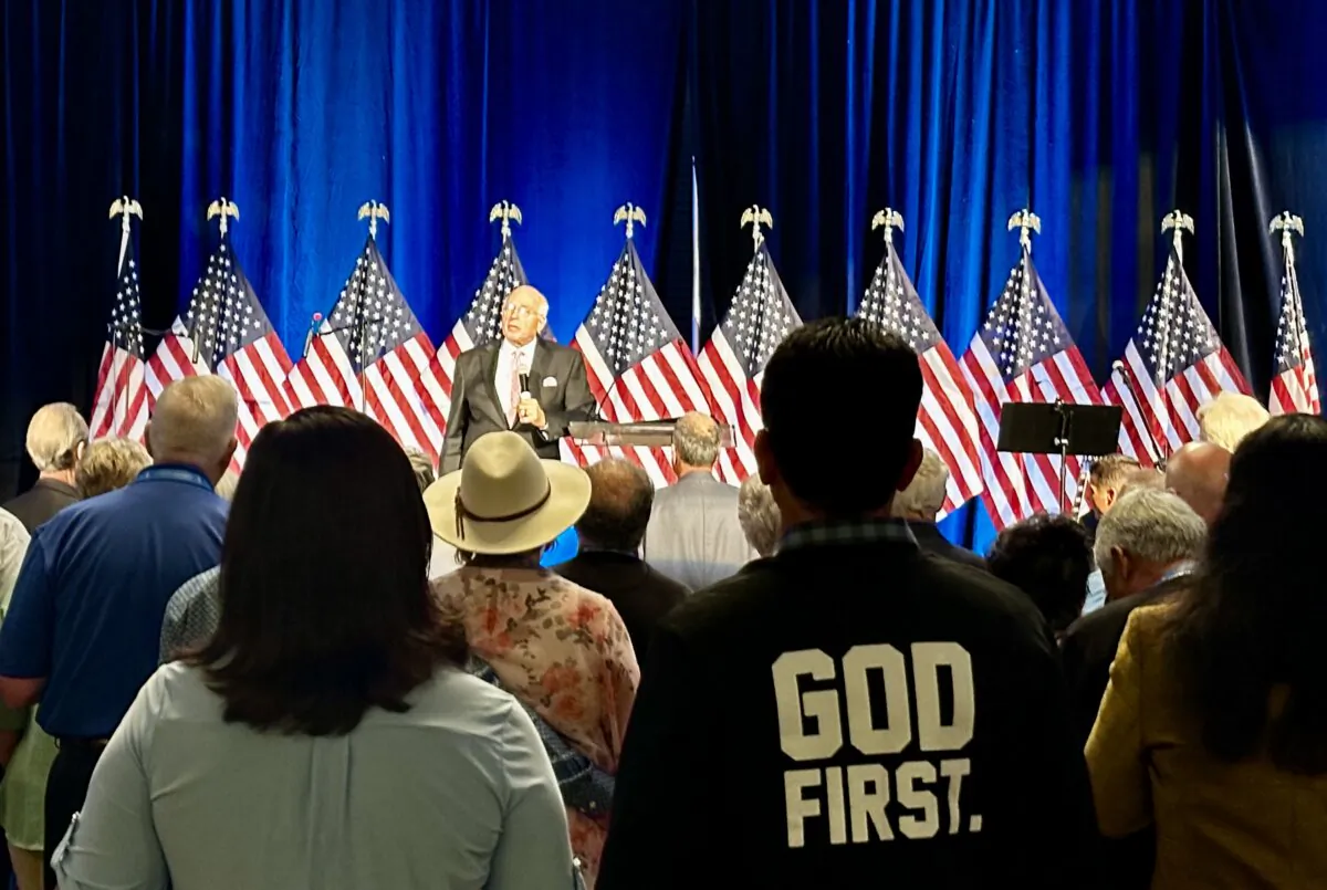 Pastors from several states attended the first Remnant Alliance training in Frisco, Texas, on Aug. 2, 2024. Christians at the training conference were urged to get involved in government. (Darlene McCormick Sanchez/The Epoch Times)