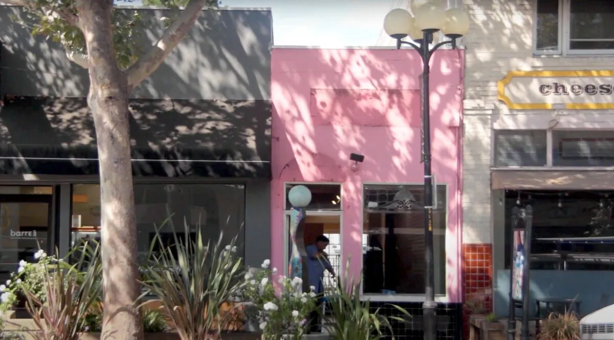 The storefront of Three Sisters in Willow Glen, Calif., on Aug. 1, 2024. (David Lam/NTD)