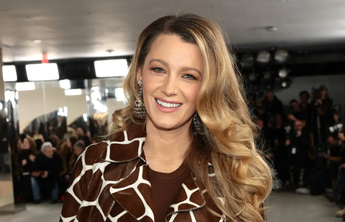 Blake Lively attends the Michael Kors Collection Fall/Winter 2024 Runway Show in New York City on Feb. 13, 2024. (Dimitrios Kambouris/Getty Images for Michael Kors)