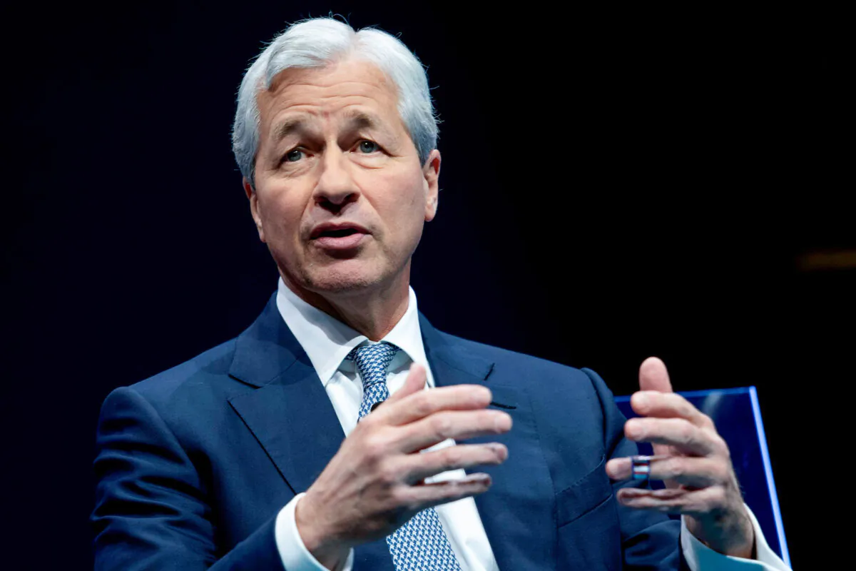 JPMorgan Chase & Co. CEO Jamie Dimon speaks during the Business Roundtable CEO Innovation Summit in Washington on Dec. 6, 2018. (Jim Waton/AFP via Getty Images)
