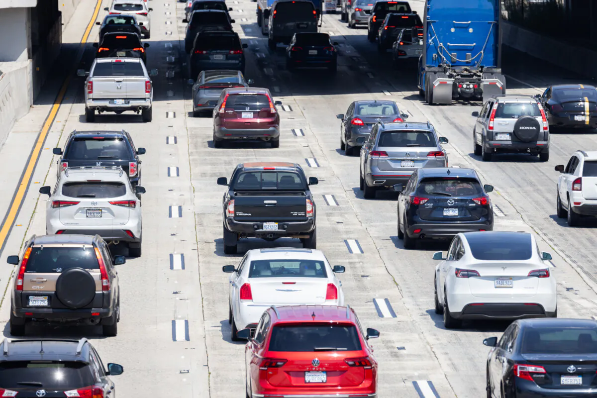 Traffic in Los Angeles, Calif., on Aug. 7, 2024. (John Fredricks/The Epoch Times)