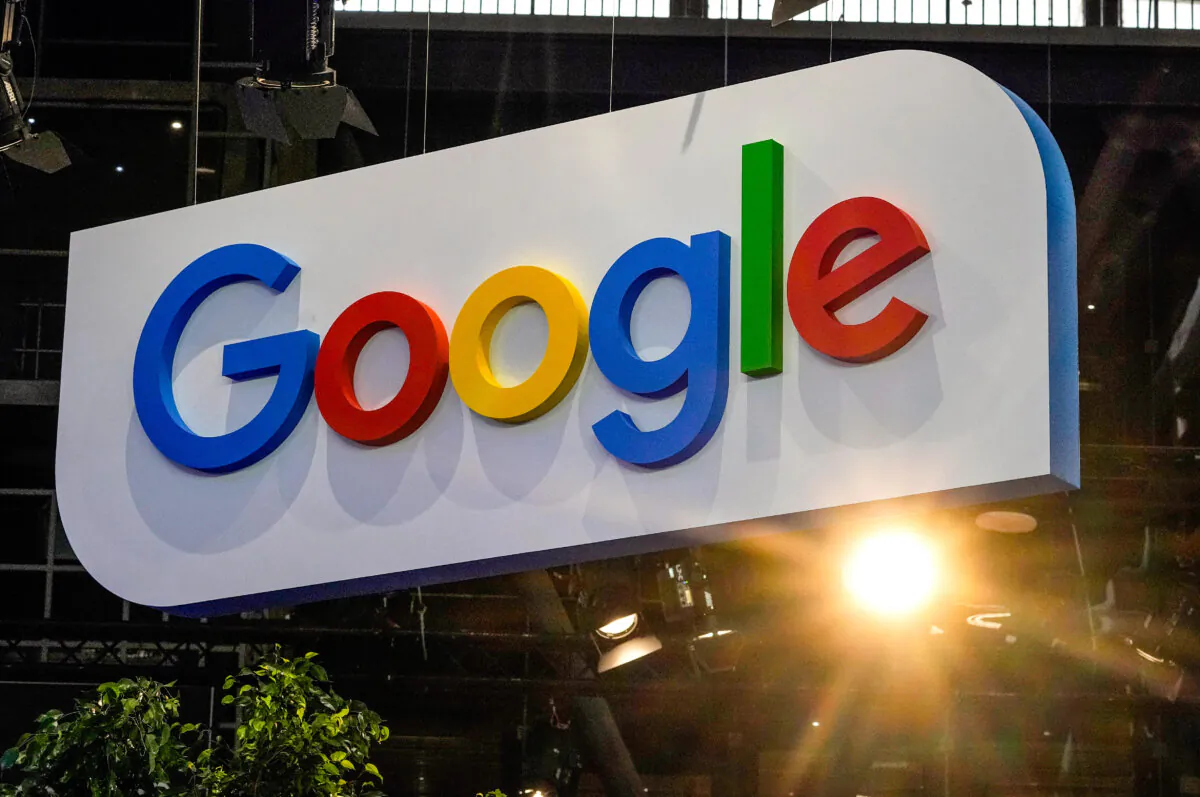 The Google logo at the VivaTech show in Paris on June 15, 2023. (The Canadian Press/AP, Michel Euler)