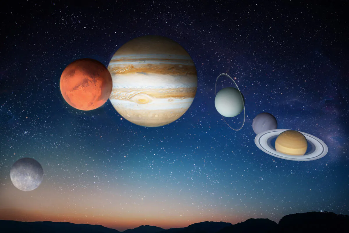 Jupiter becomes the musical highlight of Gustav Holt's suite. (Illustration by The Epoch Times, Shutterstock)