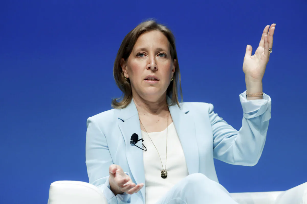 YouTube CEO Susan Wojcicki attends a conference at the Cannes Lions International Festival of Creativity in Cannes, France, on June 19, 2018. (Eric Gaillard/Reuters)